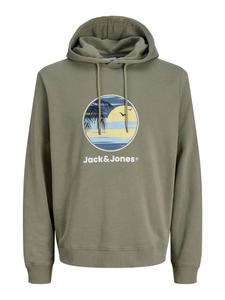 Jack & Jones Plus Толстовка 'JJPERRY' в сером цвете