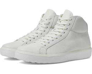 Кроссовки ECCO Soft 60 Premium High-Top Sneakers, цвет White Pebbled Leather