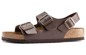 Сандалии Milano с двумя ремешками и пяткой Birkenstock, Dark Brown