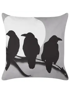 Декоративная подушка Beliani Deko ORADEA, цвет grau/weiß/schwarz