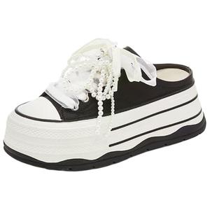 Женские сандалии с закрытым носком, устойчивые к истиранию и резиновой подошве Puppytown, Black