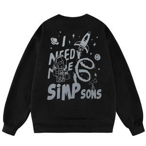 The Simpsons Толстовка унисекс «Симпсоны», Черный