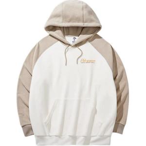 Спортивный свитшот Unisex Tidal Cloud White/Lyon Brown ANTA, белый/коричневый