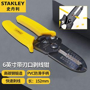[T] Инструмент для зачистки проводов Stanley, многофункциональные плоскогубцы для резки и намотки проволоки, плоскогубцы для электрика, ручные инструменты, плоскогубцы для очистки, бытовые ручные плоскогубцы с плоскогубцами для зачистки кромок, 6 дюймов 