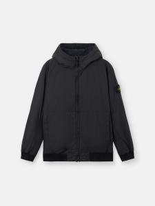 Утепленная куртка с защитой от падений и ветра Stone Island 4100013 CRINKLE REPS NY, RECYCLED NYLON, черный