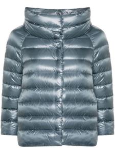 Herno стеганый пуховик с воротником-воронкой, синий