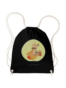 Спортивная сумка Mr & Mrs Panda Sportbeutel Glühwürmchen ohne Spruch, черный