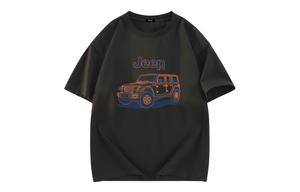 Футболка Unisex Crew Neck Moderate Heavyweight Jeep, черный