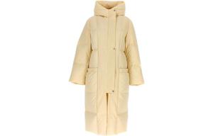 Стеганое пуховое пальто JIL SANDER, Экрю