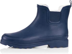 NORTY - Женские ботинки для дождя до щиколотки - Водонепроницаемые зимние и весенние садовые сапоги, размер соответствует на полразмера больше, Navy Matte