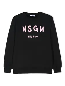 Толстовка с логотипом MSGM Kids, черный