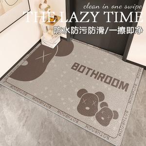 Budis Ковер 100х120 см для прихожей, из ПВХ кожи, нескользящий, моющийся, водостойкий и грязеотталкивающий