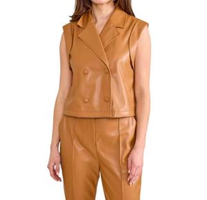Жилет Вера цвета кэмел S'edge, коричневый