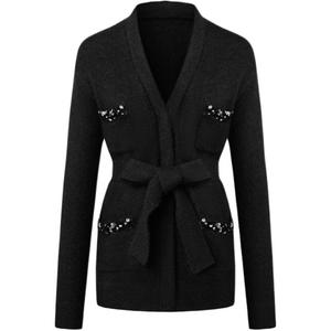 KARL LAGERFELD Вязаный свитер женский черный KARL LAGERFELD / Karl Lagerfeld Jeans