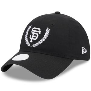 Женская регулируемая кепка New Era черная San Francisco Giants Leaves 9TWENTY New Era