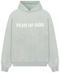 Толстовка «Flint» с надписью «Страх Божий Небеса» Fear of God, серый