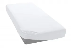 Элегантные приталенные простыни "Мако-Джерси", высокое качество с содержанием эластана Elegante 180-200х200-220 см, 1 шт., белый