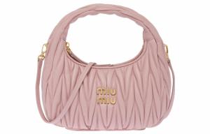 Сумка через плечо Wander Series из мягкой овечьей кожи, женская розовая MIU MIU