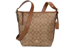 COACH Кожаная сумка через плечо women's khaki multicolor