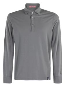 Рубашка-поло из хлопка Drumohr, серый