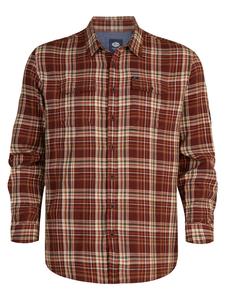 Petrol Industries Рубашка на пуговицах 'Bristol' Regular fit в цвете каштаново-коричневый, шоколад