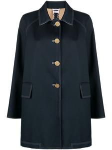 Thom Browne укороченное пальто с полосками RWB, синий