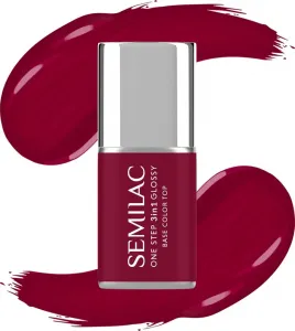 УФ-лак для ногтей Semilac 3in1 UV-Nagellack Glossy Dark Raspberry