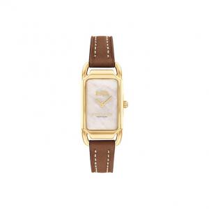 COACH Часы CADIE Wrist Watch Quartz Movement Leather Watch Bands 20mm Mother of Pearl Color Watch Dial Women's Watch