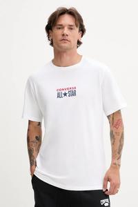 Хлопковая футболка Converse, белый