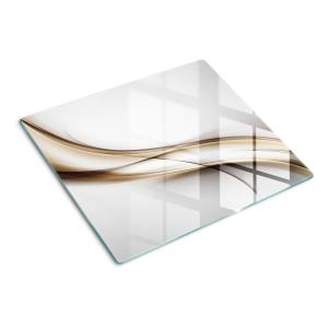 Тарелка 60x52 см, «Коричневая волна» TULUP, бежевый