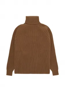 Свитер с воротником-стойкой Oslo Fortela, коричневый