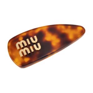Женская заколка для волос из панциря черепахи MIU MIU, коричневый