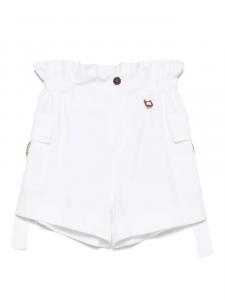 Lorena Antoniazzi шорты с D-образной пряжкой, белый