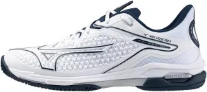 Мужские кроссовки Mizuno Wave Exceed Tour 6 для всех покрытий, белый/синий