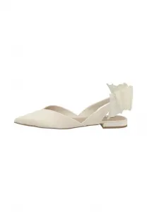 Балетки synthia с открытой пяткой Steve Madden, Ivory Pearl Satin Ips
