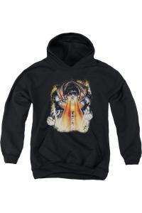 Супермен Кавер 218 молодежная толстовка с капюшоном Gildan, черный