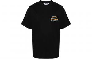 Футболка из хлопка с логотипом MSGM, черный