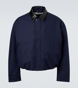 Куртка из хлопкового твила Acne Studios, темно-синий