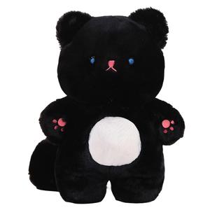 Мягкая и милая тканевая кошка плюшевая кукла Fox fairy, черный