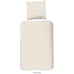 Модное постельное белье «Hip Uni», 100% хлопок, мако-сатин, 135х200, однотонный белый, молния