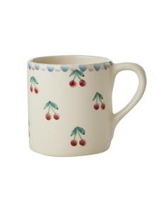Керамическая кружка с расписанными вручную вишнями в сливках Rice