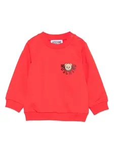 Толстовка Teddy Bear Moschino Kids, красный
