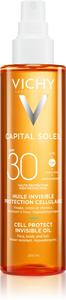 Capital Soleil Cell Protect Невидимое масло Защитное масло SPF 30 Vichy, 200 мл