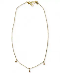 Золотистое ожерелье с подвеской в виде сердца, 16 дюймов + удлинитель 1 дюйм Minu Jewels, gold