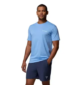 Мужская футболка с ярким принтом Columbia, синий