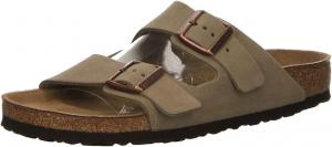 Женские сандалии Birkenstock Arizona SFB из замши красно-коричневого цвета