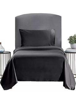 Комплект постельного белья из мягкого хлопка — плотность нитей 400, 100% хлопковый сатин California Design Den, черный