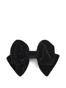Бархатная заколка для волос с бантом Patou, черный
