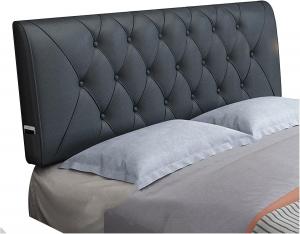 Подушка-подголовник для кровати LIANGJUN, мягкая обивочная подушка для чтения, клиновидная подушка для поддержки спины и поясницы, для гостиничного, общежитского и домашнего декора, 6 цветов (цвет: темно-голубой, размер: 180x60x6 см) CHIAPERINI, Dark Cyan