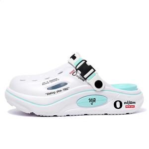 NANJIREN Клоги унисекс бело-голубые, цвет White Blue